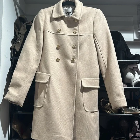 Beige Zara Coat​​​​​ - Picture 4 of 6